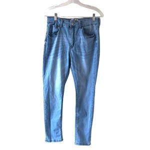 Wax Jean Womens Sustainable Denim High Rise Light Blue Skinny Jeans Size 13/31